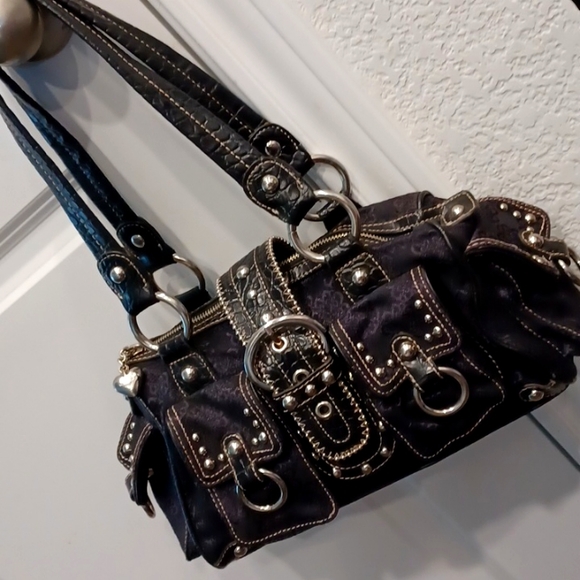 Kathy Van Zeeland Bags Kathy Van Zeeland Black Tapestry Handbag